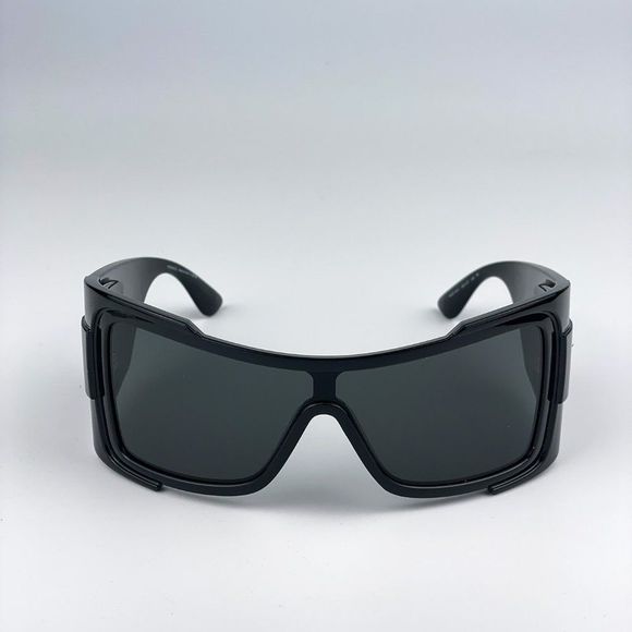 Versace VE4451 GB1/87  Sunglasses Black Dark Grey Wraparound Unisex - Picture 1 of 12